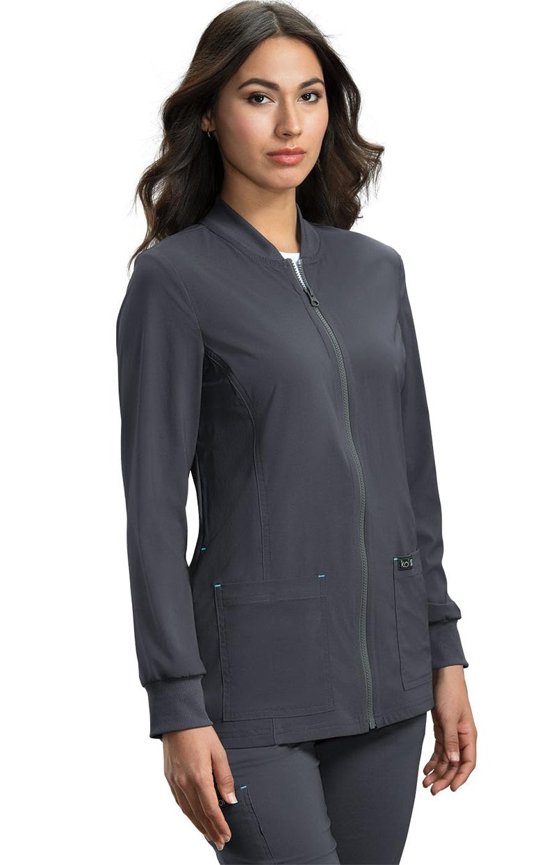 KOI جاكيت سكراب أندريا للنساء KOI Basics 450 (رمادي، متوسط) - Image 1